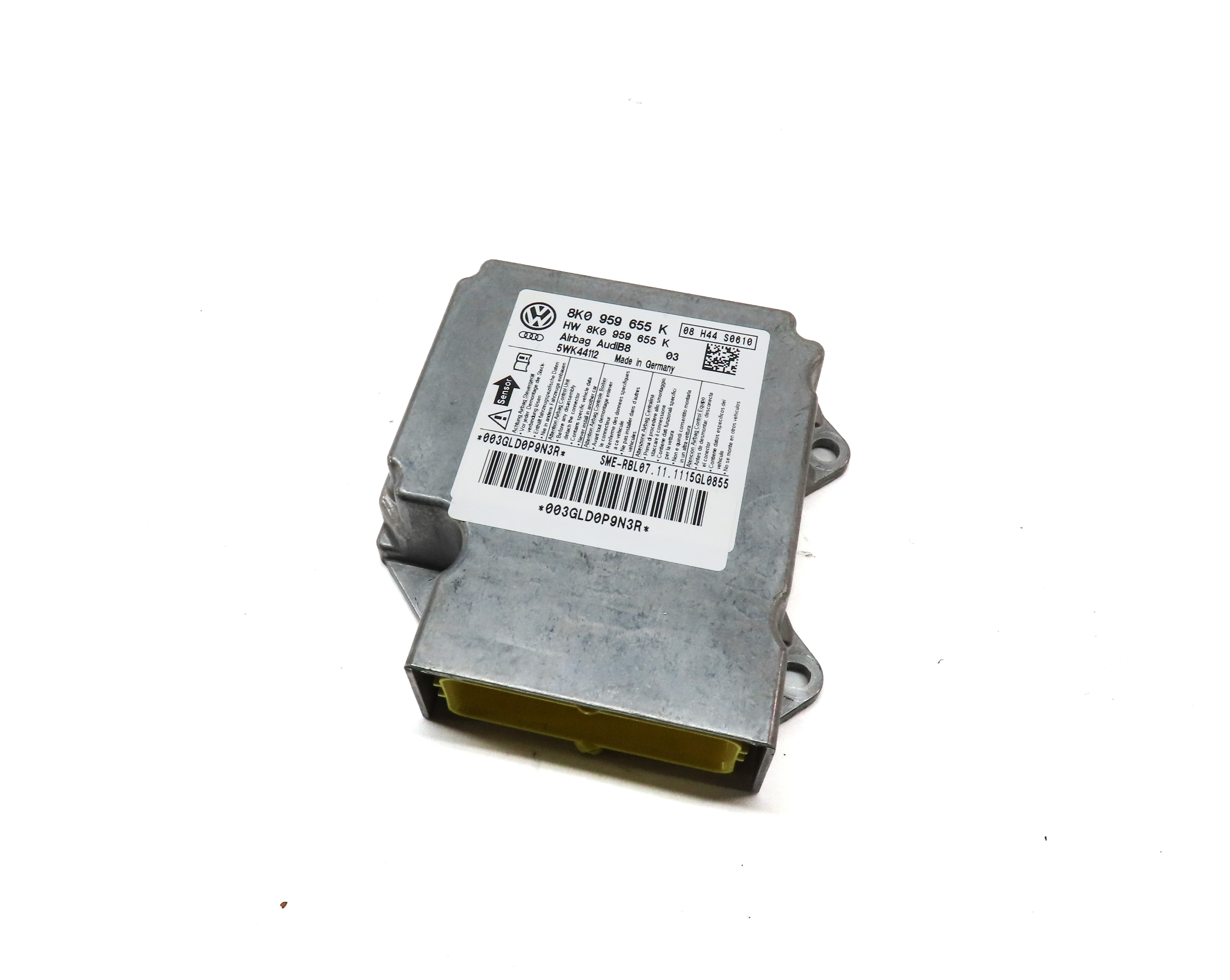 2011-2012 AUDI A4 S4 (B8 8K) SEDAN WAGON SRS BAG CONTROL MODULE — exact item pictured